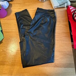 Aerie leather leggings